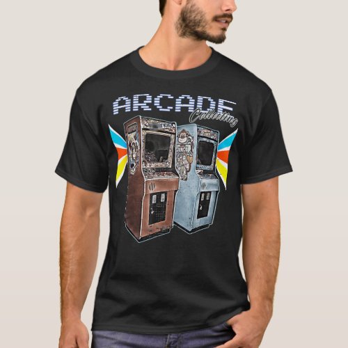 Arcade cabinet machine 1970 1980 1990 Video Game C T_Shirt