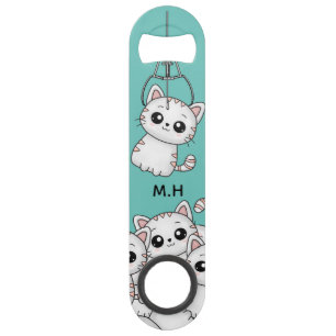 Arcade Claw Cute Cat Grabber Personalised Bar Key