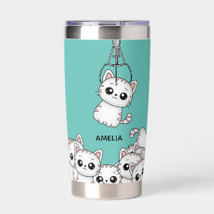 Arcade Claw Cute Kitten Grabber Personalised Insulated Tumbler
