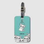 Arcade Claw Cute Kitten Grabber Personalised Luggage Tag at Zazzle