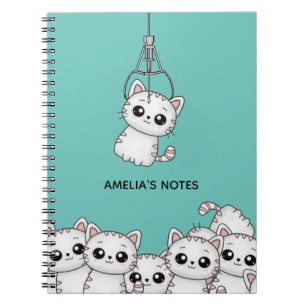 Arcade Claw Cute Kitten Grabber Personalised Notebook