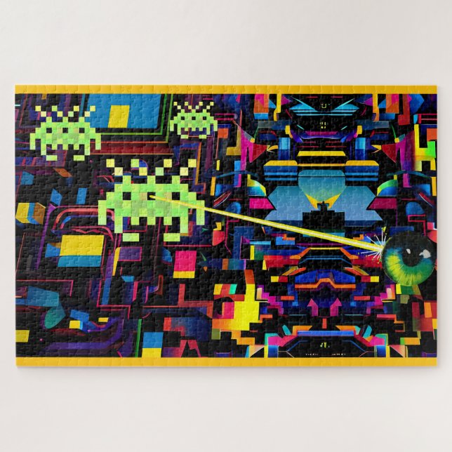 Arcade Death Machine on Patrol - Ken Gage Art Jigsaw Puzzle (Horizontal)