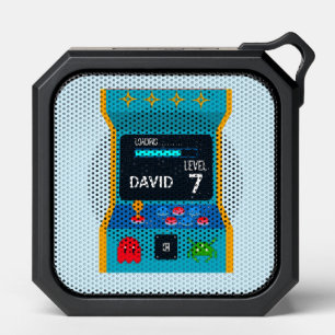 Arcade Game Birthday Boy Party Level Up Bluetooth Speaker