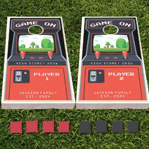 Arcade Game Machine Black & Red Retro