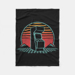 Arcade Game Machine Cabinet Nostalgia Retro 80s Ga Fleece Blanket