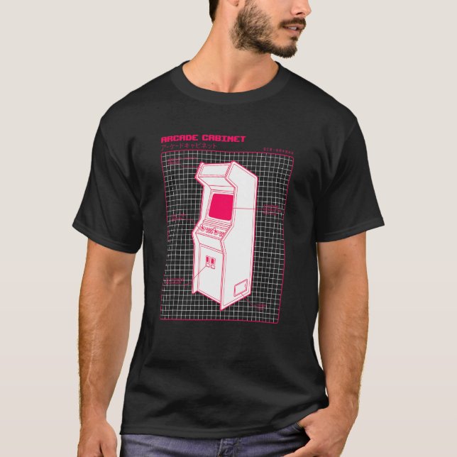 Arcade Game Machine Console Retro 80s And 90s Game T-Shirt (Front)