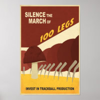 Arcade game propaganda poster - last in a series