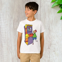 Arcade Gamer Stick Figure Fun Vintage Video Game 