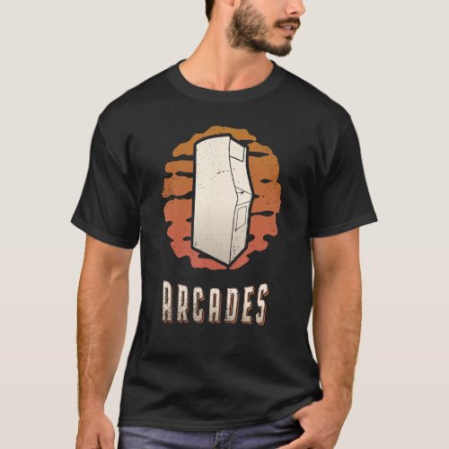 Arcade Games Vintage Retro Classic Sunset T_Shirt