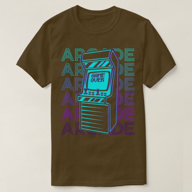 Arcade Gaming Gamer Retro Arcade Gift T-Shirt (Design Front)