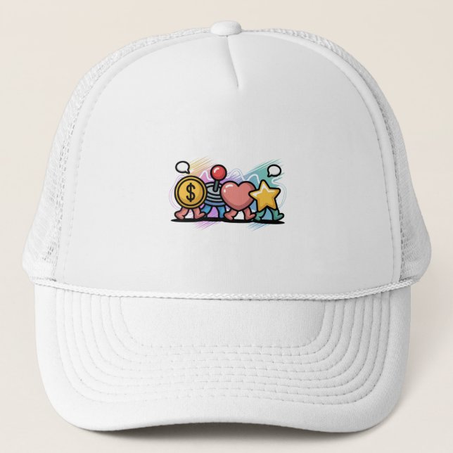 Arcade Icons Parade Trucker Hat (Front)