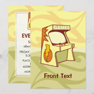 Arcade Machine Invitation