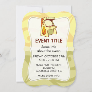 Arcade Machine Invitation