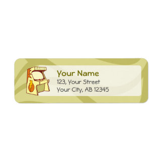 Arcade machine label