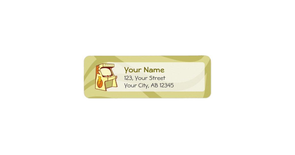 Arcade machine label | Zazzle