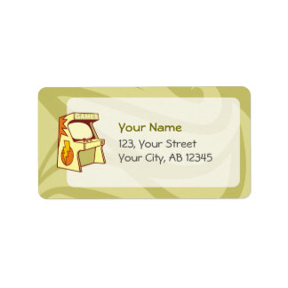 Arcade machine label