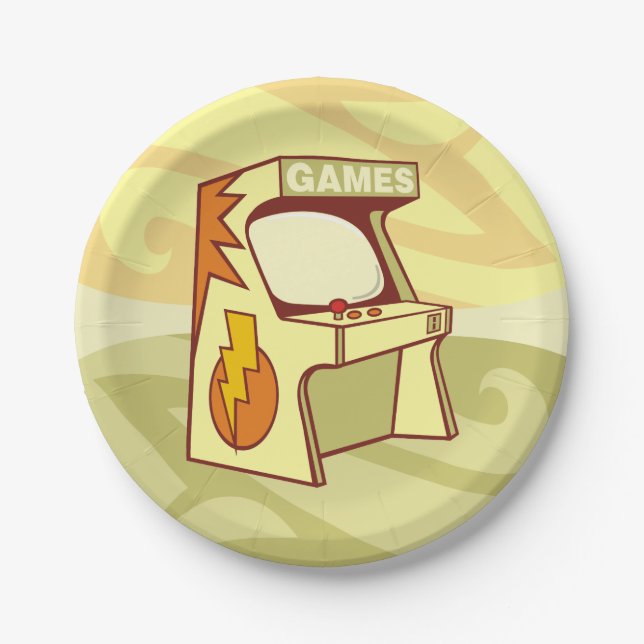 Arcade machine paper plates (Front)
