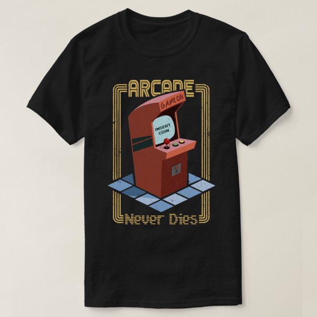 arcade machine retro game T-Shirt (Design Front)