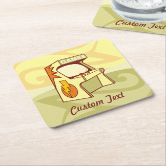 Arcade machine square paper coaster