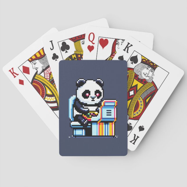 Arcade Panda Gamer Poker Cards (Back)
