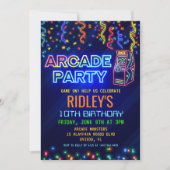 Arcade Party Birthday Invitation | Zazzle