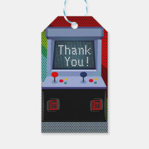 Arcade Video Game Birthday Party Favor Gift Tags