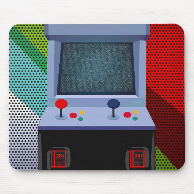 Arcade Video Game Joystick Personalized Bedroom Mouse Pad (Front)