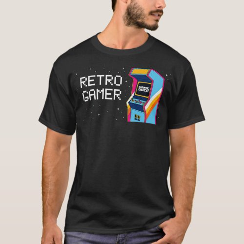 Arcade Video Game Machine Funny Retro Gaming Gift  T_Shirt