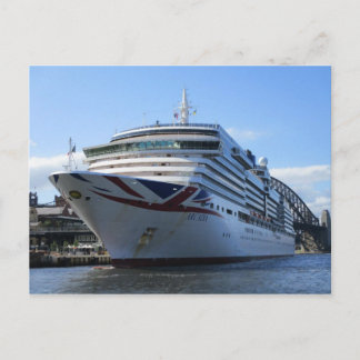 Arcadia Docked at Circular Quay Postcard