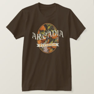 Arcadia Florida vintage style orange tree T-Shirt