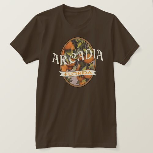 Arcadia Florida vintage style orange tree T_Shirt