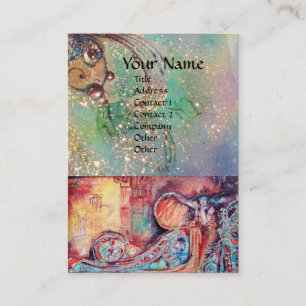 ARCADIA / MAGIC BUTTERFLY PLANT,teal Business Card