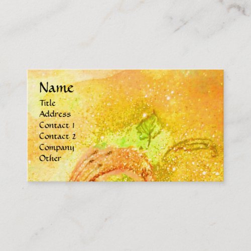 ARCADIA   MAGIC GOLD SPARKLES  Yellow Green Business Card