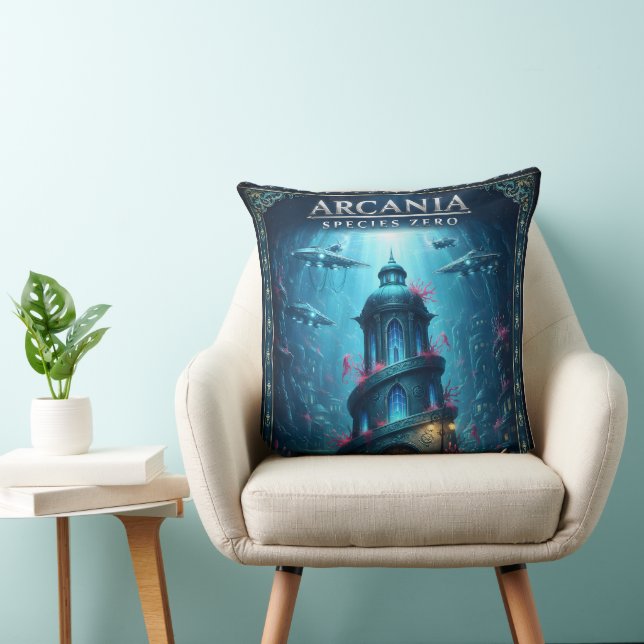 Arcadia species zero underwater fantasy tower thro throw pillow (Chair)
