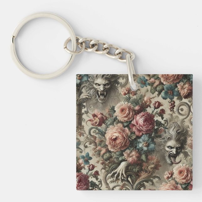 🩸 Arcane Altars – Gothic Victorian Keychain (Front)