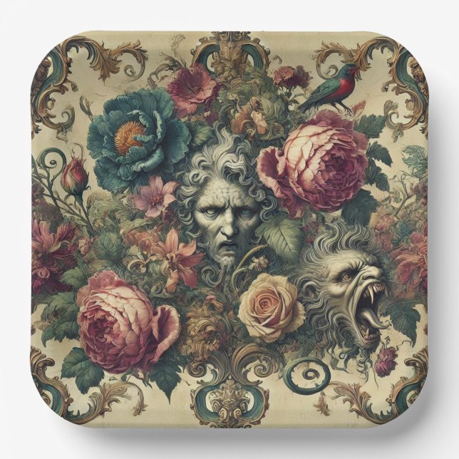 Arcane Atelier – Gothic Baroque Paper Plates (Front)