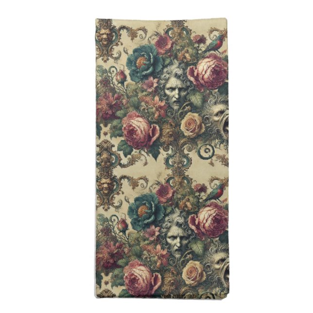 Arcane Atelier – Gothic Victorian Cloth Napkin (Folded)