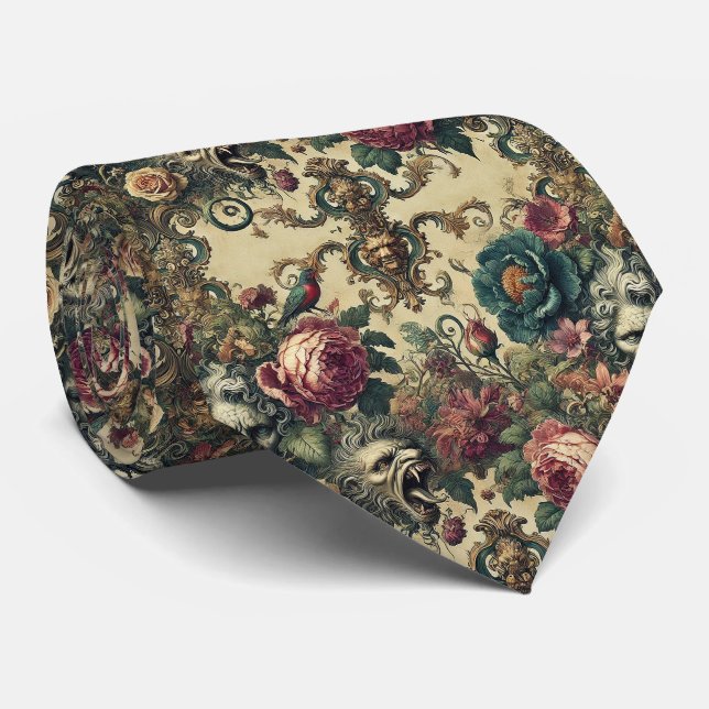 Arcane Atelier – Gothic Victorian  Neck Tie (Rolled)