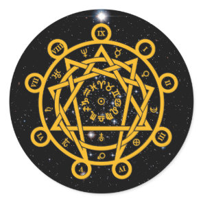 Arcane Enneagram Classic Round Sticker