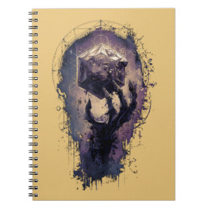 Arcane Rune Magic Skeletal Hand Notebook