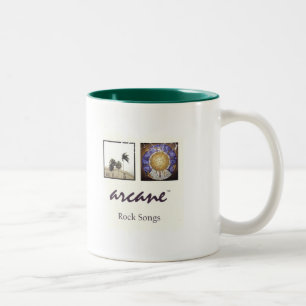 Arcane songbook design two-sided coffee mug