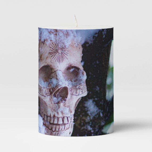 Arcane Winter I Pillar Candle (Front)