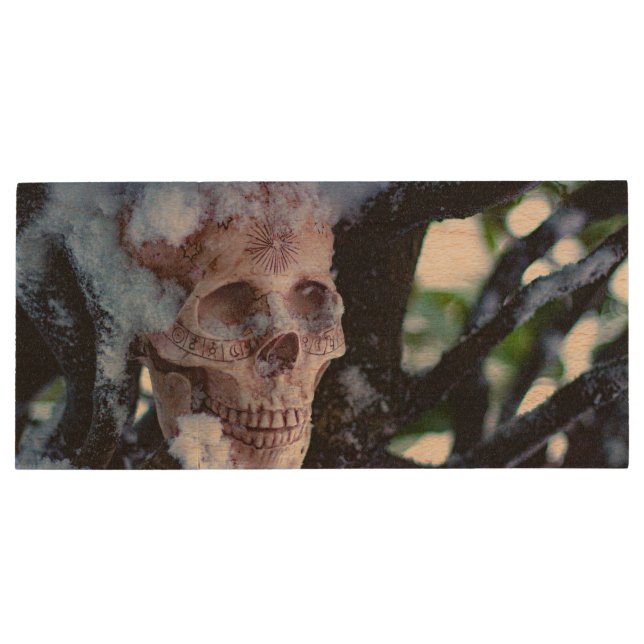 Arcane Winter I Wood Flash Drive (Back)