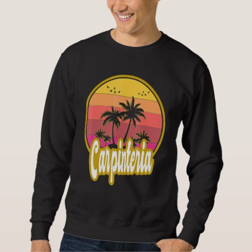 Arcata Carpinteria Beach Retro Sunset Sweatshirt