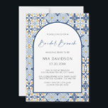 Arch Amalfi Positano Blue Yellow Bridal Brunch Invitation<br><div class="desc">Can be fully customized to suit your needs.
© Gorjo Designs. Made for you via the Zazzle platform. 

// Need help customizing your design? Got other ideas? Feel free to contact me (Zoe) directly.

Optional: Background color and fonts can be changed to match your theme.</div>