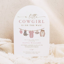 Arch Baby Clothesline Little Cowgirl Baby Shower