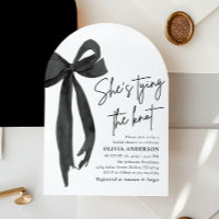 Arch Black Bow She's Tying the Knot Bridal Shower