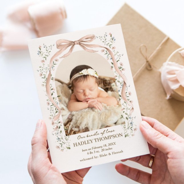 Arch Blooms Baby Announcement (Creator Uploaded)