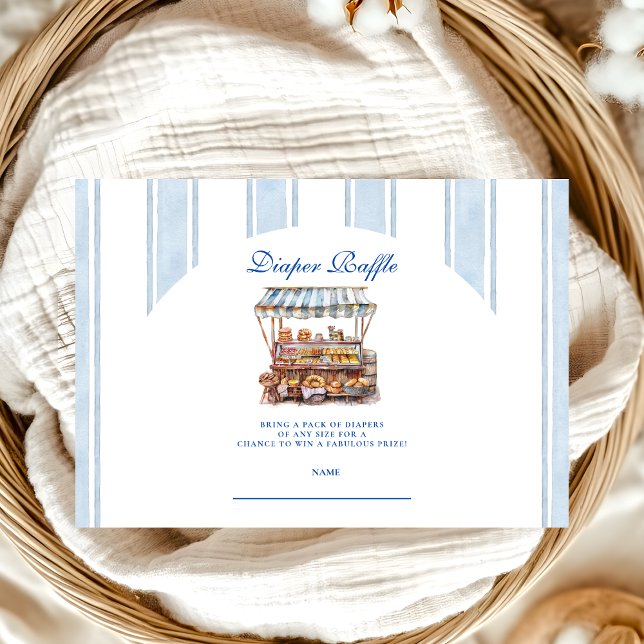 Arch Blue Farmers Market Baby Diapper Raffle Enclosure Card (Creator Uploaded)