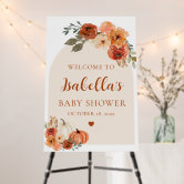 Jute Burlap 'Welcome Little Pumpkin' Banner - Fall Baby Shower Garland Decor